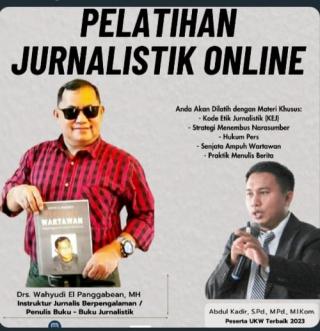 PJC Kembali Buka Pelatihan Jurnalistik Kini Via Online
